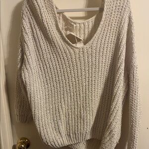 Miracle Cream V-Neck Sweater